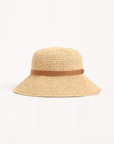 VLogo Signature Foldable Straw Bucket Hat
