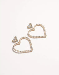 Coeur Royal Earrings In Metal And Swarovski® Crystals