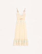 Sangallo Midi Dress With Fleur A Jours Fiori