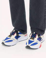 Demivee Trainer In Mesh Fabric With Suede Inserts
