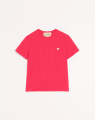 Cotton T-Shirt With VLogo Patch