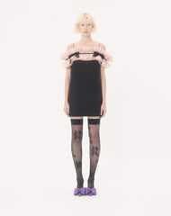 Crepe Couture Short Dress
