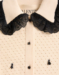 Embroidered Cotton Cardigan