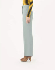 Light Diagonal Wool Trousers