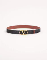 VLogo Signature Reversible Shiny Calfskin Belt - 30Mm / 1.2 In.