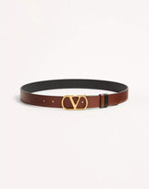 VLogo Signature Reversible Shiny Calfskin Belt - 30Mm / 1.2 In.