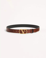 VLogo Signature Reversible Shiny Calfskin Belt - 30Mm / 1.2 In.