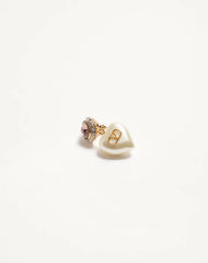 Vlogo Signature Earrings In Metal, Enamel, Pearls And Crystals