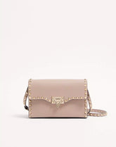 Small Rockstud Grainy Calfskin Crossbody Bag