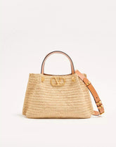 Valentino Garavani Small Raffia Shopping Bag