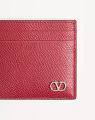 Valentino Garavani VLogo Signature Cardholder In Grainy Calfskin