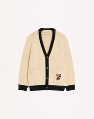 Valentino Wool Cardigan With Embroidered Vg