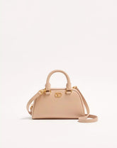 Mini VLogo Signature Bowling Bag In Grainy Calfskin