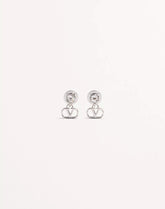 Vlogo Signature Earrings In Metal And Swarovski® Crystals