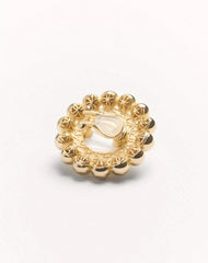 Pas Plus Metal And Pearl Earrings