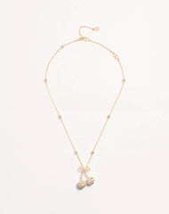 Cherryfic Necklace In Metal And Swarovski® Crystals