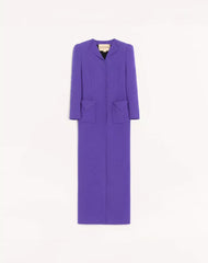 Embroidered Cady Satin Coat