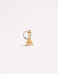 Chez Valentino Single Earring In Metal And Swarovski® Rhinestones