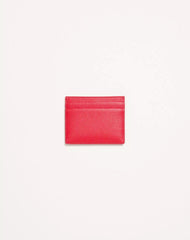 VLogo Signature Grainy Calfskin Card Holder