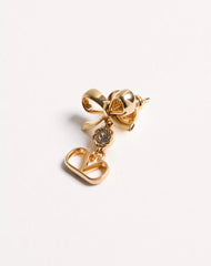 Vlogo Signature Earrings In Metal And Swarovski® Crystals