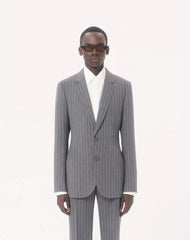 Valentino Single-Breasted Jacket In Pinstripe Wool