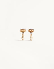 Ovalette Earrings In Metal, Pearls And Swarovski® Crystals