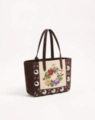 Valentino Garavani Nellcôte Embroidered Medium Shopping Bag