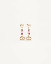 Ovalette Earrings In Metal, Pearl And Swarovski® Crystals
