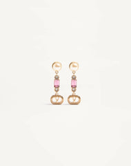 Ovalette Earrings In Metal, Pearl And Swarovski® Crystals