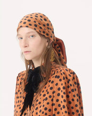Dalmatian Polka Dot Silk Scarf