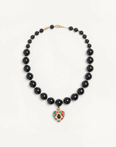 Valentino Coeur Royal Necklace In Metal, Resin, Enamel And Swarovski® Crystals