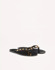 Rockstud Goatskin Flip-Flops