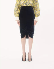 Velvet Midi Skirt