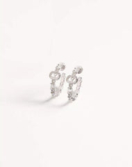 Ovalette Metal And Swarovski® Crystal Earrings