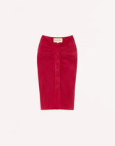 Suede Midi Skirt