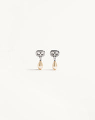 Ovalette Earrings In Metal, Pearls And Swarovski® Crystals