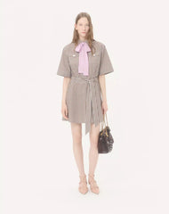 Short Dress In Vichy Cotton