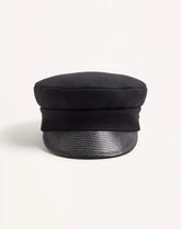 VLogo Signature Wool Cap With Leather Visor