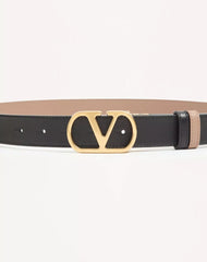 VLogo Signature Reversible Shiny Calfskin Belt - 30Mm / 1.2 In.