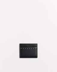 Rockstud Grainy Calfskin Cardholder