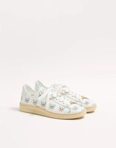 Royco Trainer In Nappa Calfskin With Le Chat De La Maison Pattern