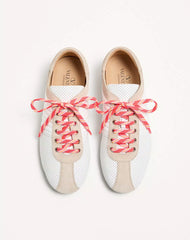 Strikie Trainer In Perforated Nappa And Suede