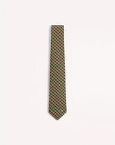 Valentie Cotton Jacquard Tie With Chamber Pattern And VLogo Signature Detail