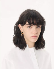 Vlogo Signature Metal And Swarovski® Crystal Earrings