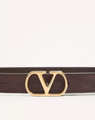 VLogo Signature Belt In Suede