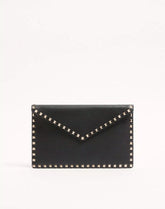 Rockstud Grainy Calfskin Envelope Pouch