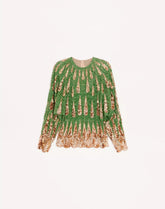 Embroidered Chiffon Top