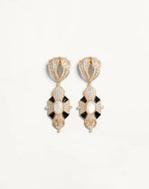 Pas Plus Earrings In Metal, Resin, Enamel And Swarovski® Crystals