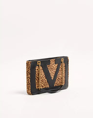 Valentino Garavani Viva Superstar Small Shopping Bag In Pony-Effect Calfskin