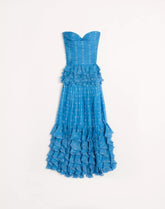 Plusdepois Print Chiffon Long Dress
